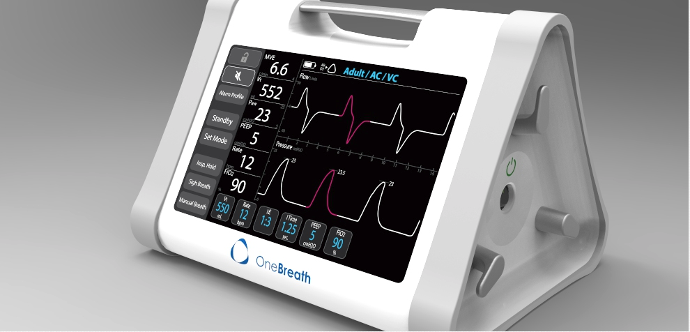 Medical Device Ventilator Graphical User Interface GUI